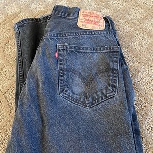 Vintage Black Levi 505’s.